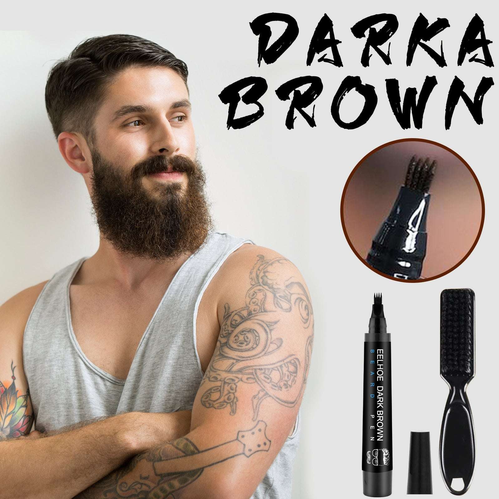 Kit de Relleno para Barba con Cepillo Incluido