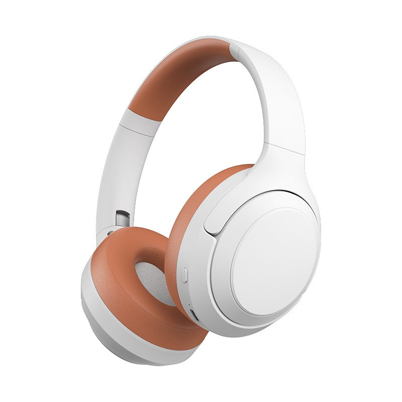 Auriculares gaming Bluetooth en color blanco y naranja con diseño elegante y cómodo para largas sesiones de juego