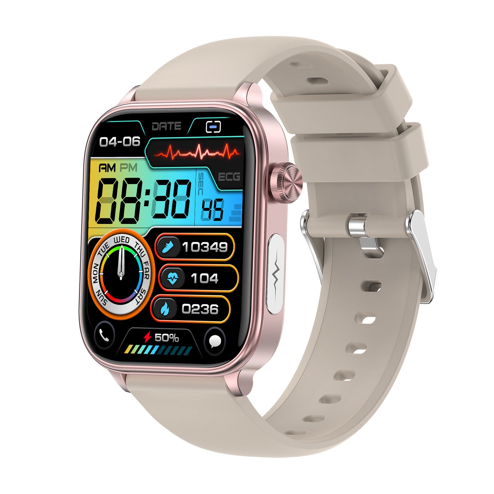 Reloj inteligente eprolo con monitor de salud y medición de uricemia para controlar tu bienestar diario