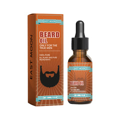 Aceite para barba suave de East Moon en botella de 30 ml, ideal para hombres con barba