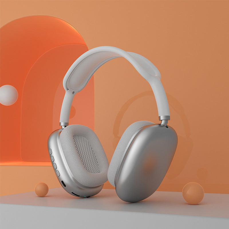 Auriculares P9AirMax alta fidelidad en plata con diseño moderno y comodidad ergonómica