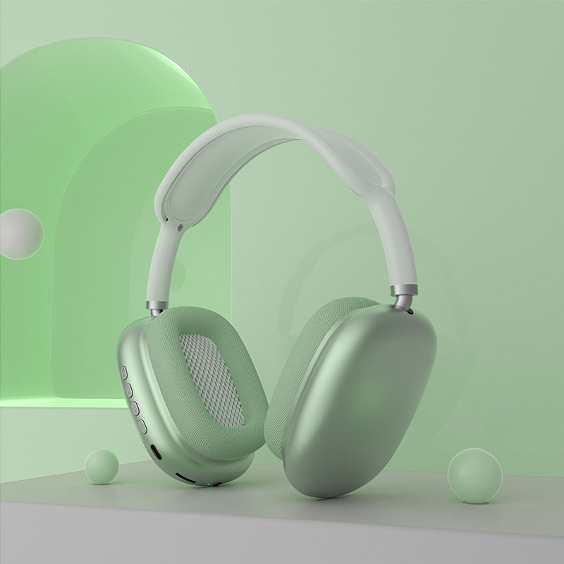 Auriculares P9AirMax alta fidelidad en color verde con diseño moderno y almohadillas cómodas