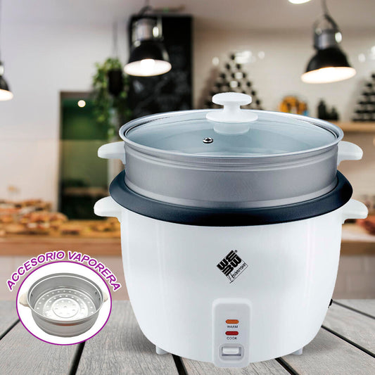 Olla Eléctrica con Vaporera: Prepara Arroz Esponjoso y Alimentos Saludables de Forma Rápida y Fácil 🍚