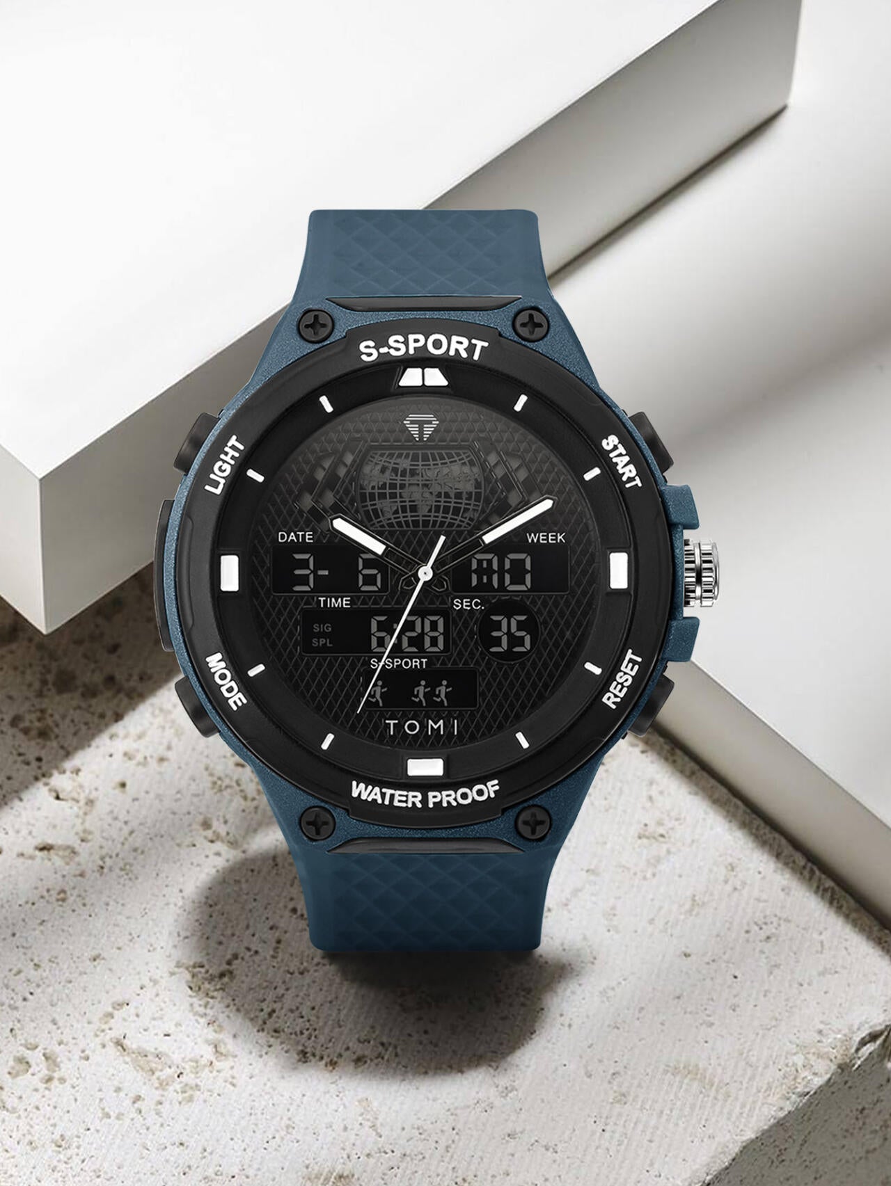 Reloj Deportivo Multifuncional TOMI T215: Estilo Militar, Funciones Avanzadas y Resistencia Garantizada ⌚