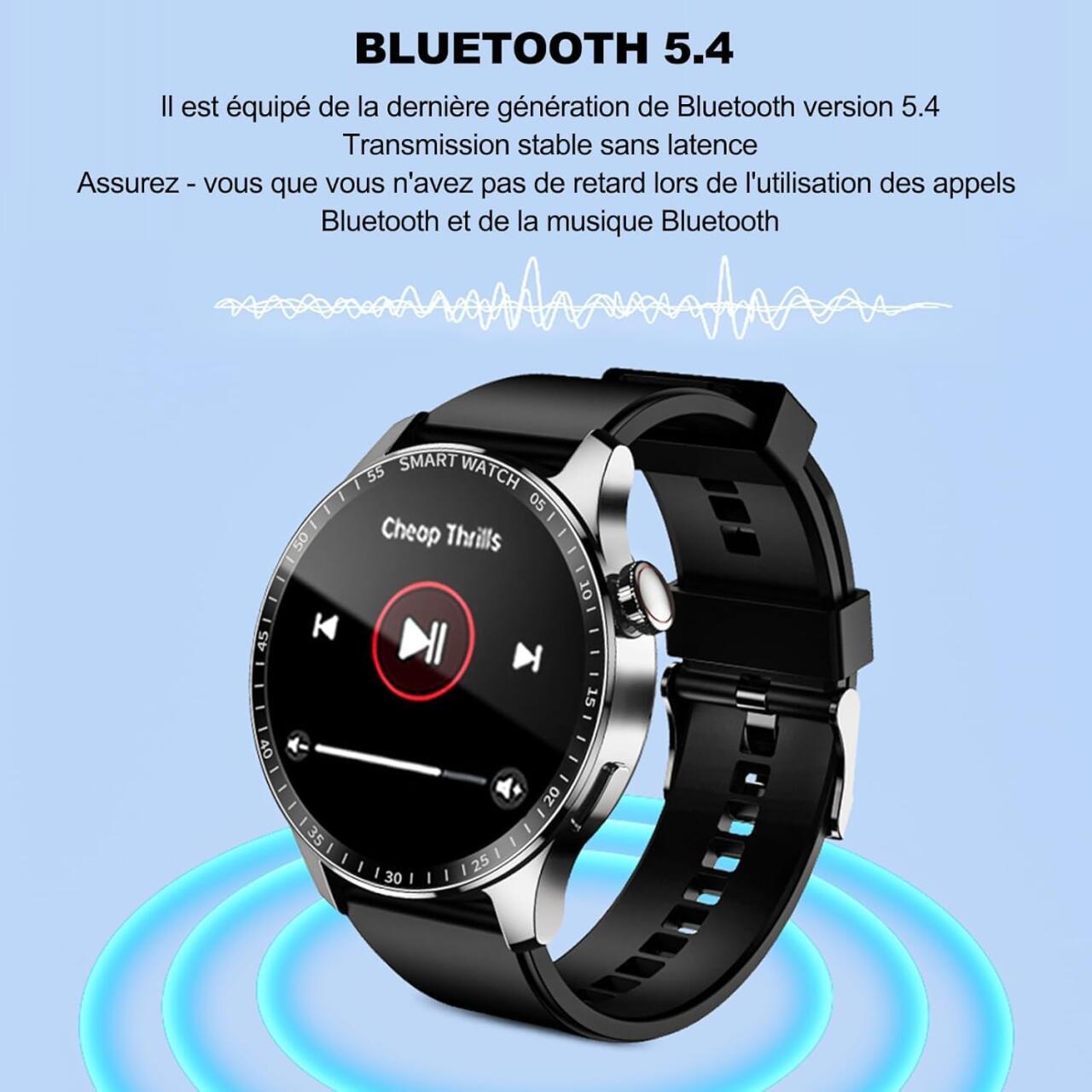 MS3 Smartwatch para Hombre – Conectividad Bluetooth, Monitoreo de Salud y Diseño Elegante ⌚