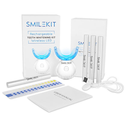 Kit de Blanqueamiento Dental Recargable con LED: Una Sonrisa Radiante sin Salir de Casa ✨