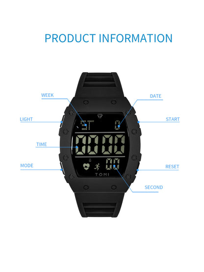 Reloj Digital TOMI: Estilo Deportivo, Funcionalidad Completa y Robustez Garantizada ⌚