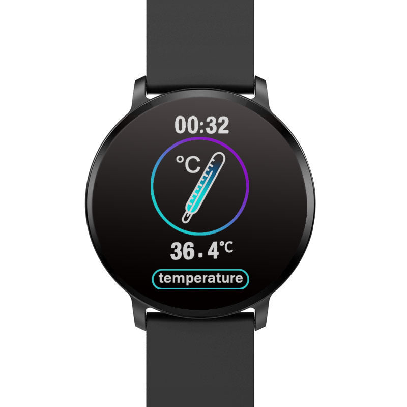 Dropea pulsera inteligente pantalla grande con medidor de temperatura digital y diseño moderno