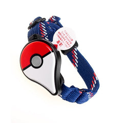 Pulsera inteligente Pokémon con diseño de Pokébola y correa de tela azul para fans de Pokémon