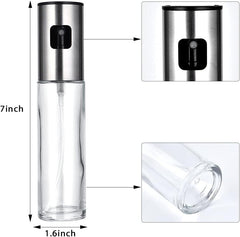 Pulverizador de aceite inoxidable de 7 pulgadas con diseño elegante y boquilla de calidad