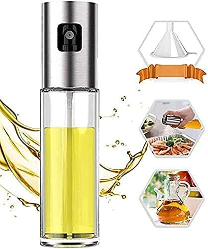 Pulverizador de aceite inoxidable con diseño elegante y práctico para aplicación de aceite en cocina