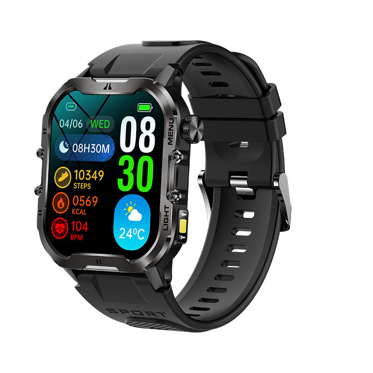 Reloj oxígeno en sangre con pantalla digital y multipropósitos en color negro para monitoreo de salud